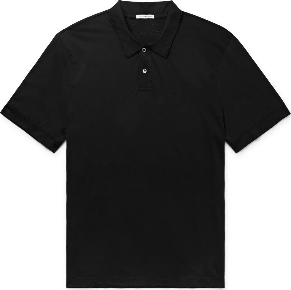 James Perse Cotton and Cashmere-Blend Polo Shirt