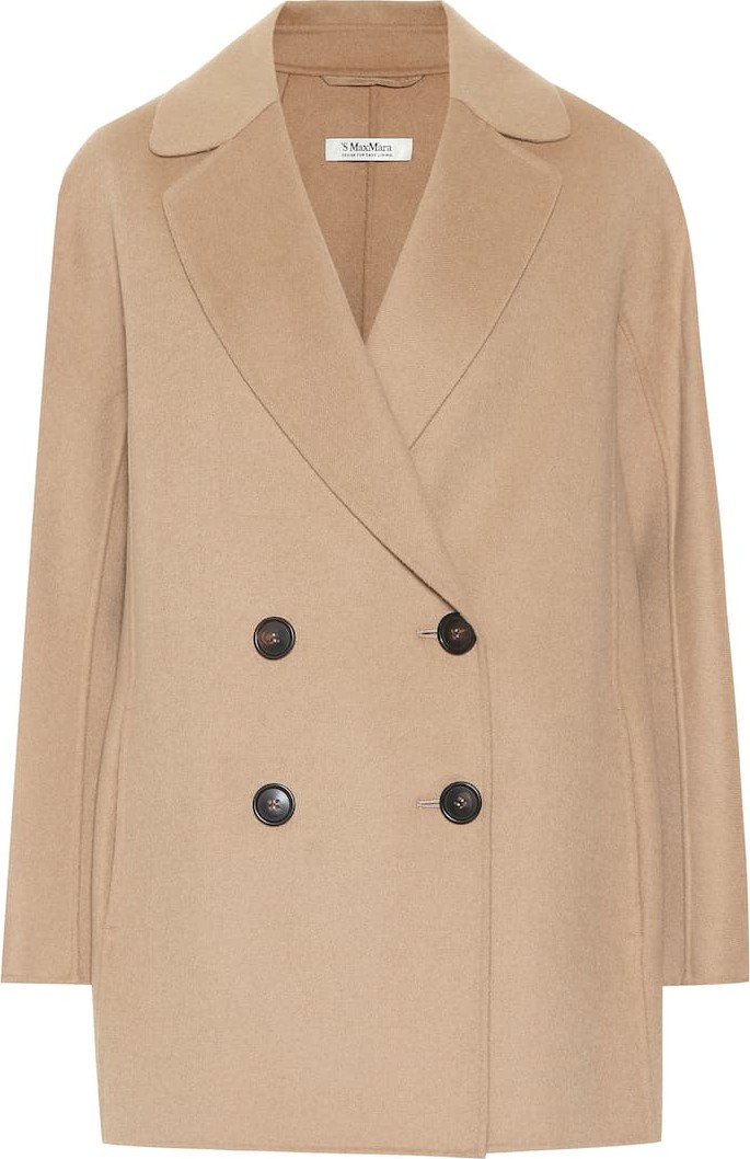 Max Mara Brunico wool and angora peacoat