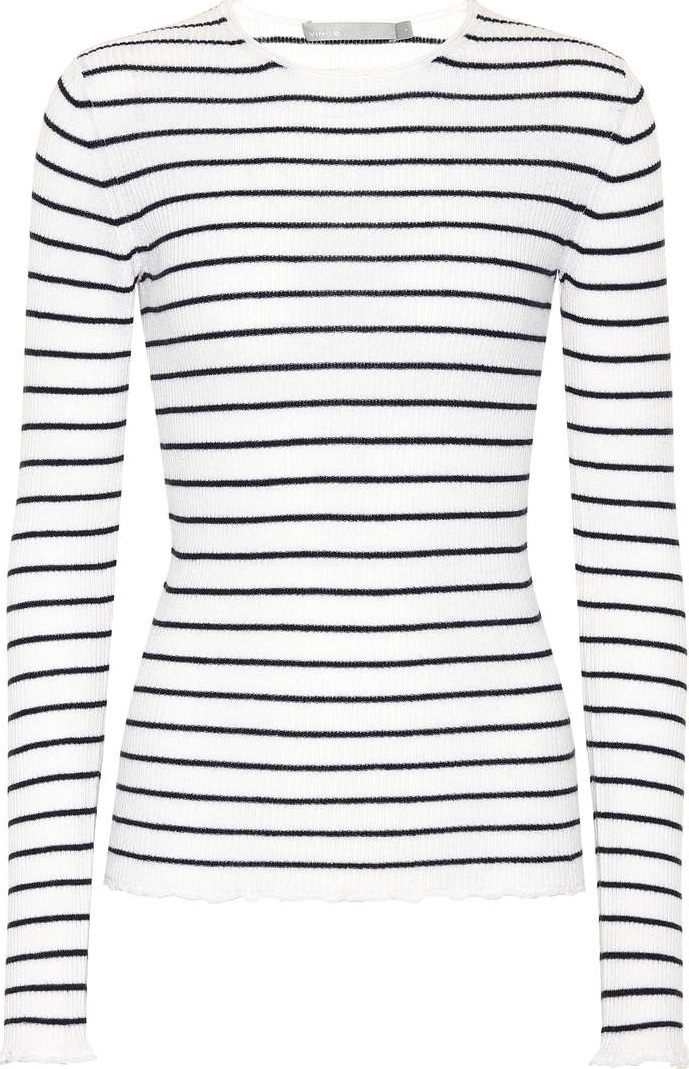 Vince Striped cashmere top
