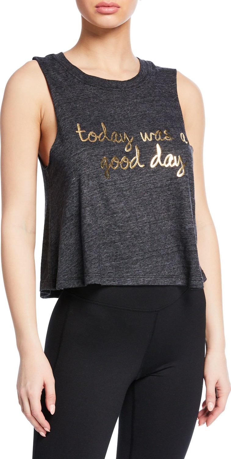 Spiritual Gangster Today Was A Good Day Crop Tank