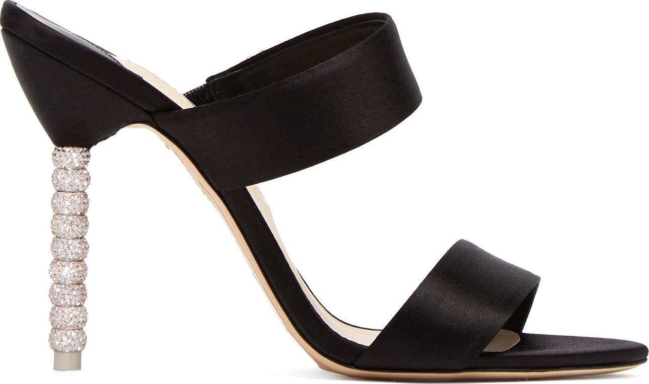 Sophia Webster Rosalind crystal-embellished satin mules