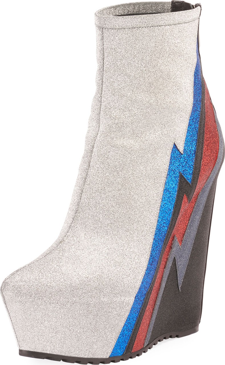 Balmain Flash EVA Platform Glitter Booties