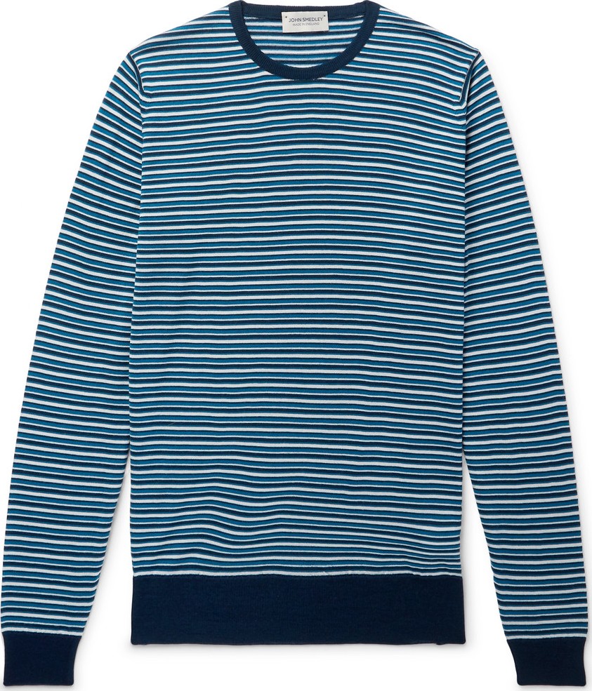 John Smedley Striped Wool Sweater