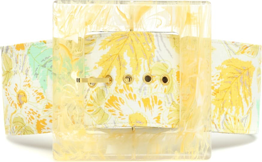 Cult Gaia Simone linen and acrylic belt