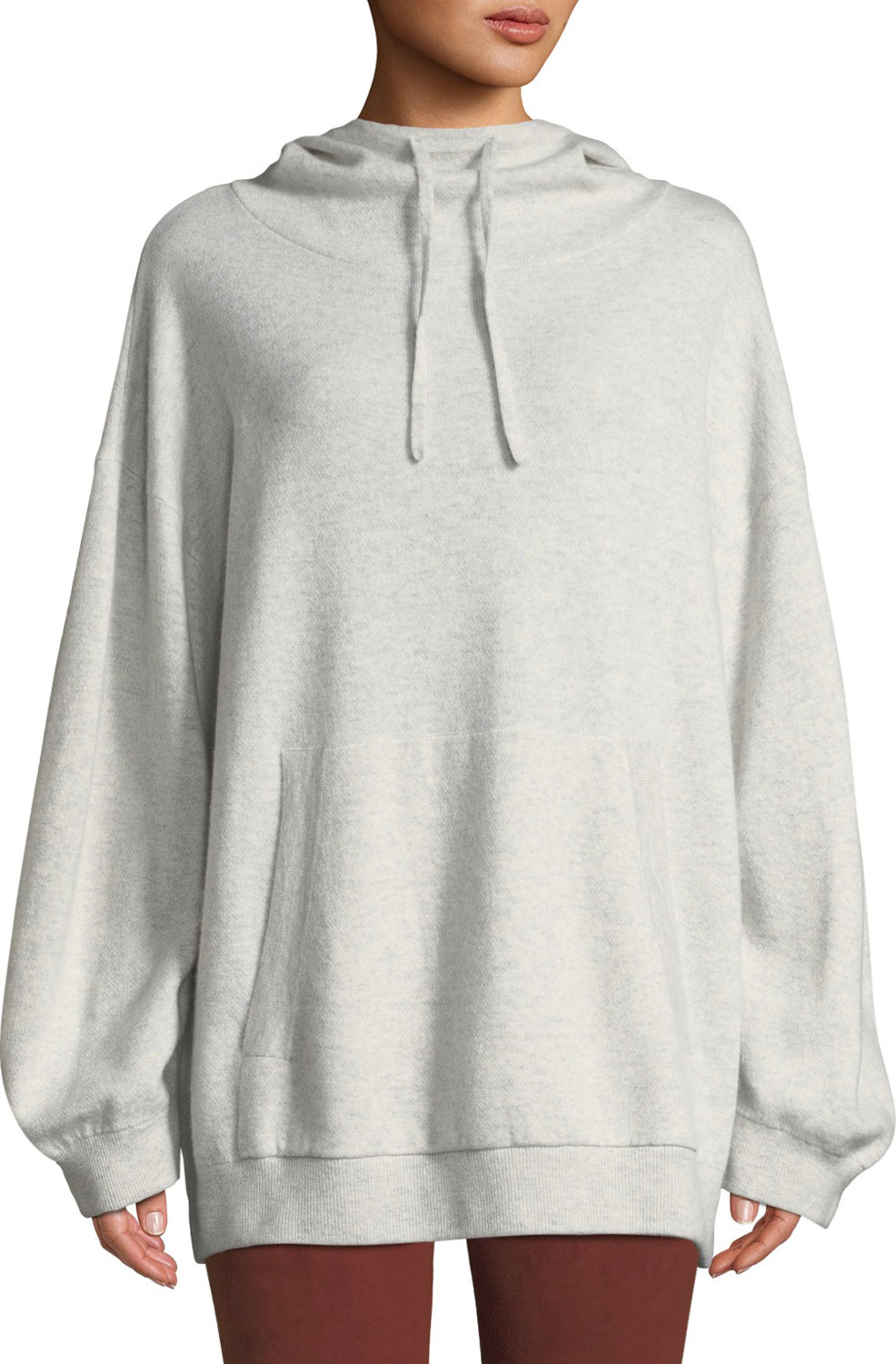 Vince Double-Layer Oversized Cashmere Hoodie
