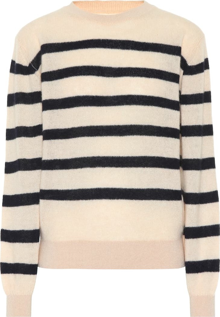 Khaite Viola striped cashmere sweater