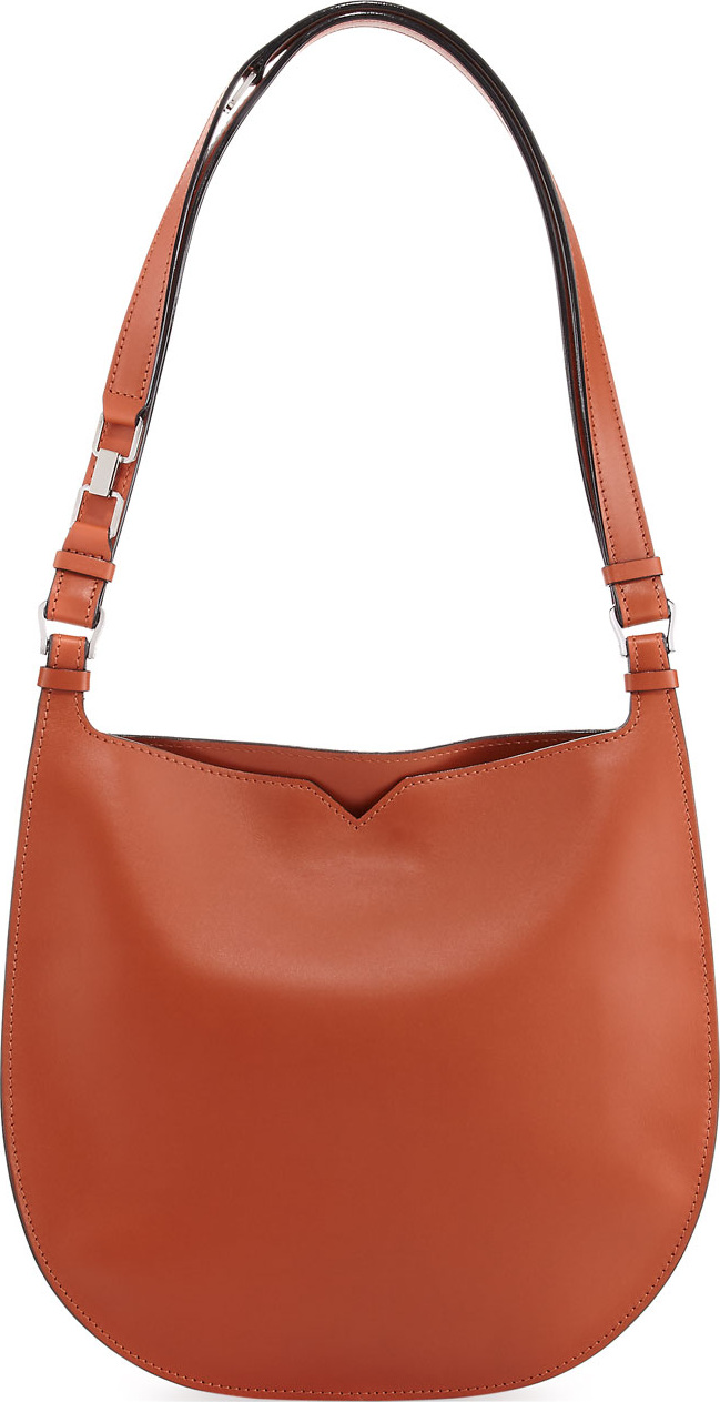 Valextra Weekend Leather Hobo Bag