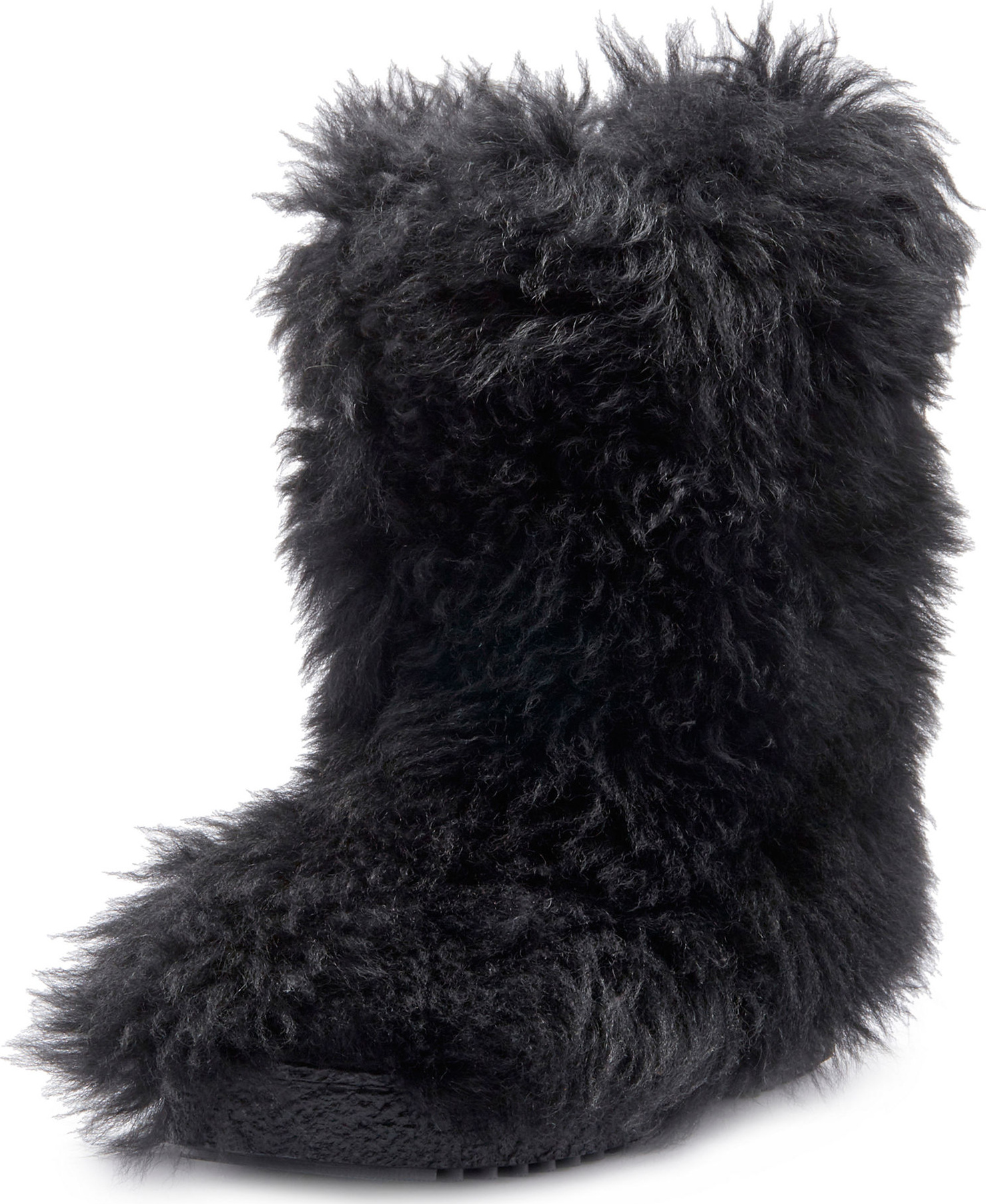 Saint Laurent Furry Lugged Booties