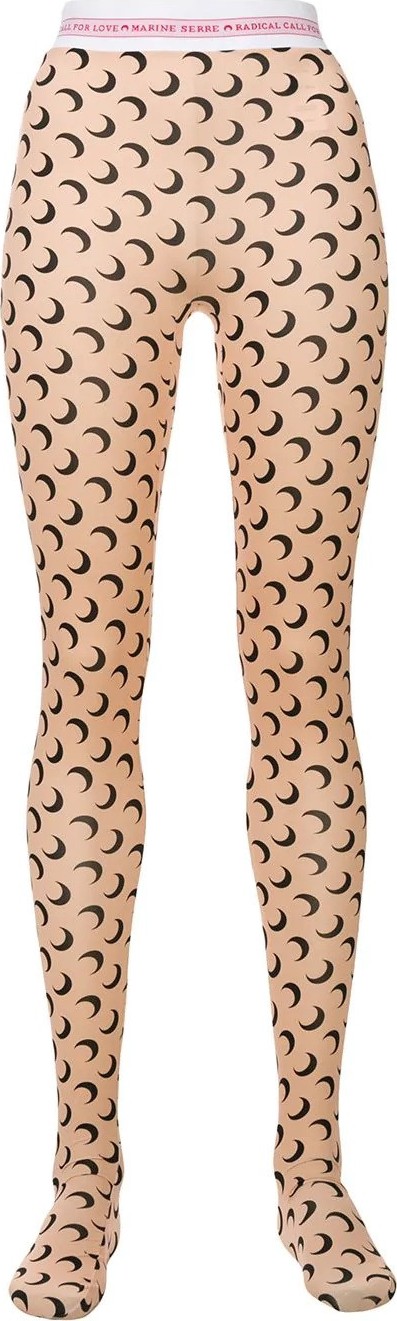 Marine Serre allover moon print leggings