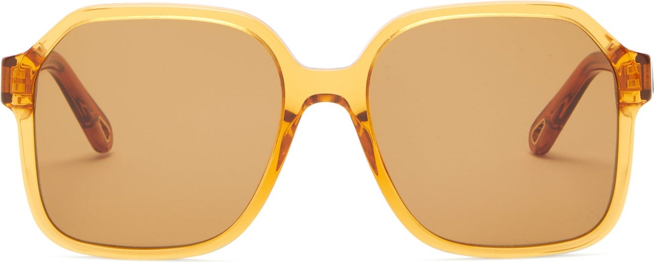Chloe Willow oversized square acetate sunglasses