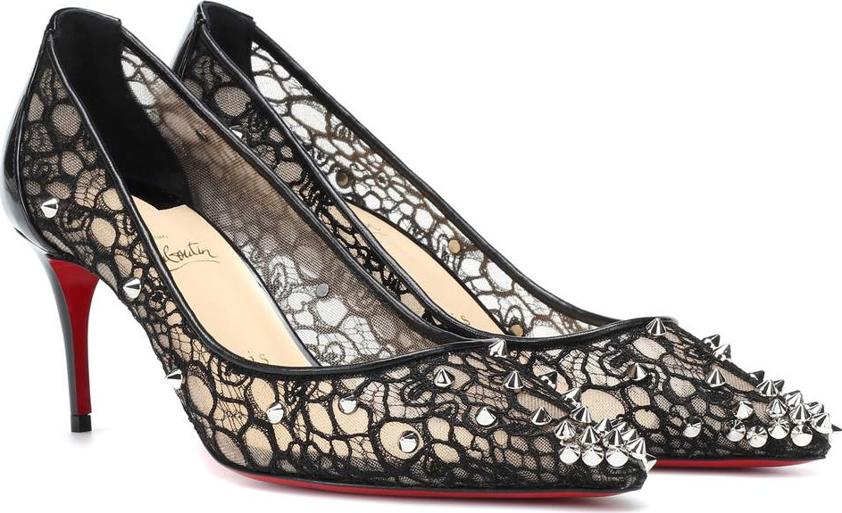 Christian Louboutin Lace 554 70 spiked pumps