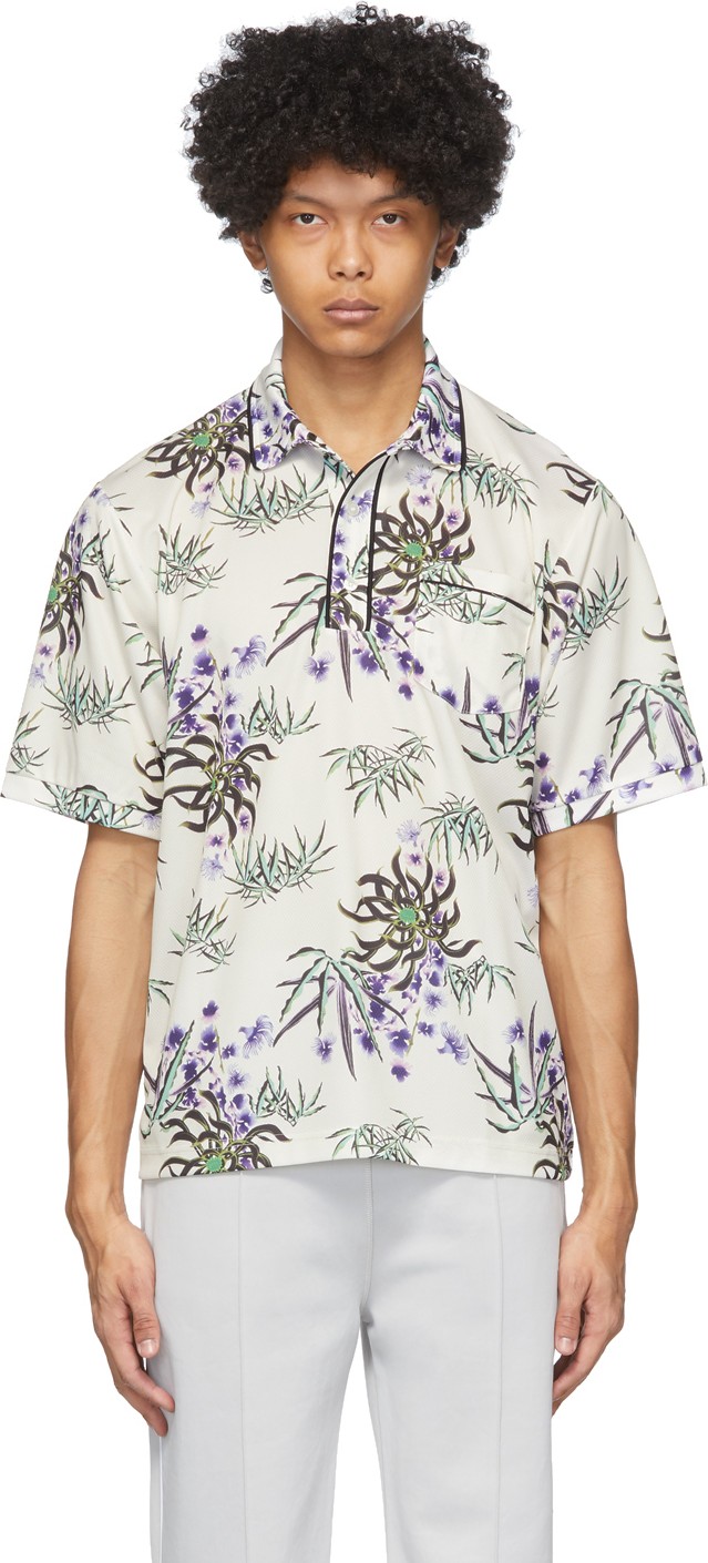 KENZO Off-White Sea Lily Polo