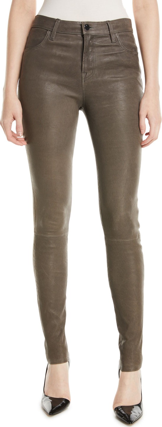 J BRAND Maria High-Rise Leather Pants
