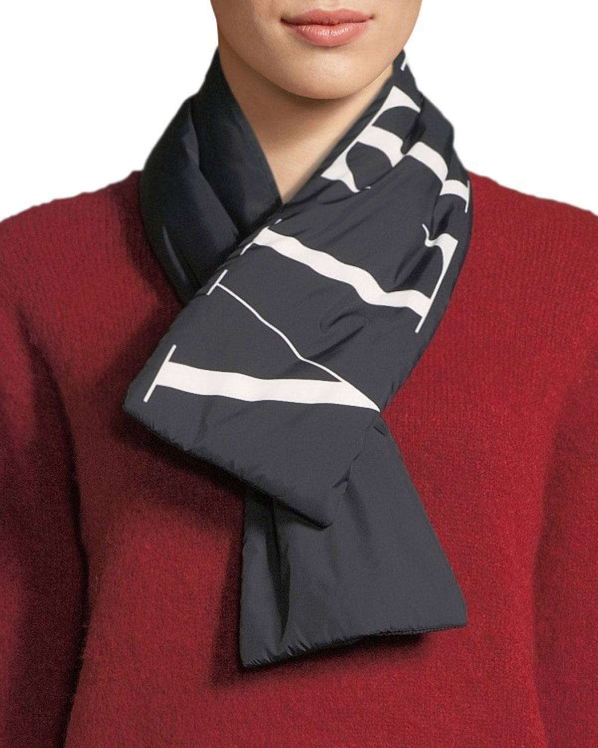 Valentino VLTN Wool-Cashmere Scarf