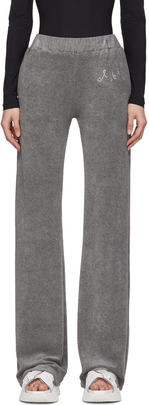 MM6 Maison Margiela Grey Logo Lounge Pants