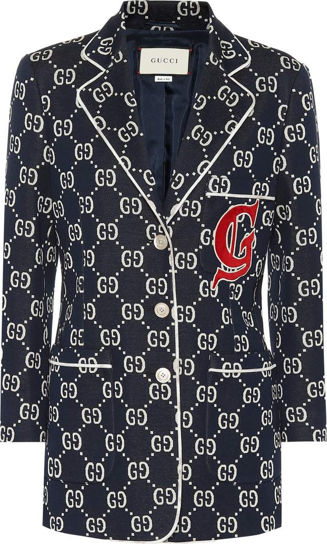 Gucci GG jersey blazer