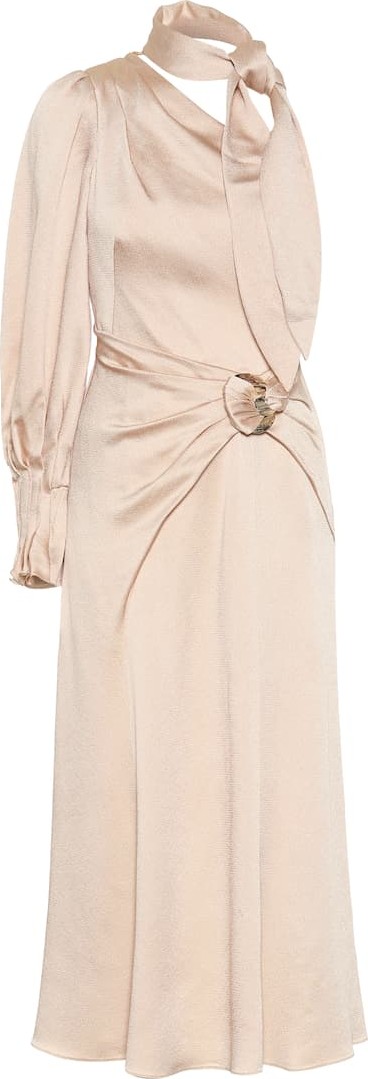 Peter Pilotto Hammered-satin dress