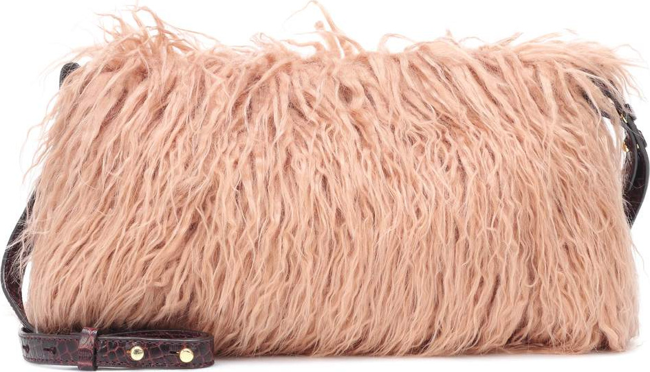 Dries Van Noten Faux fur shoulder bag