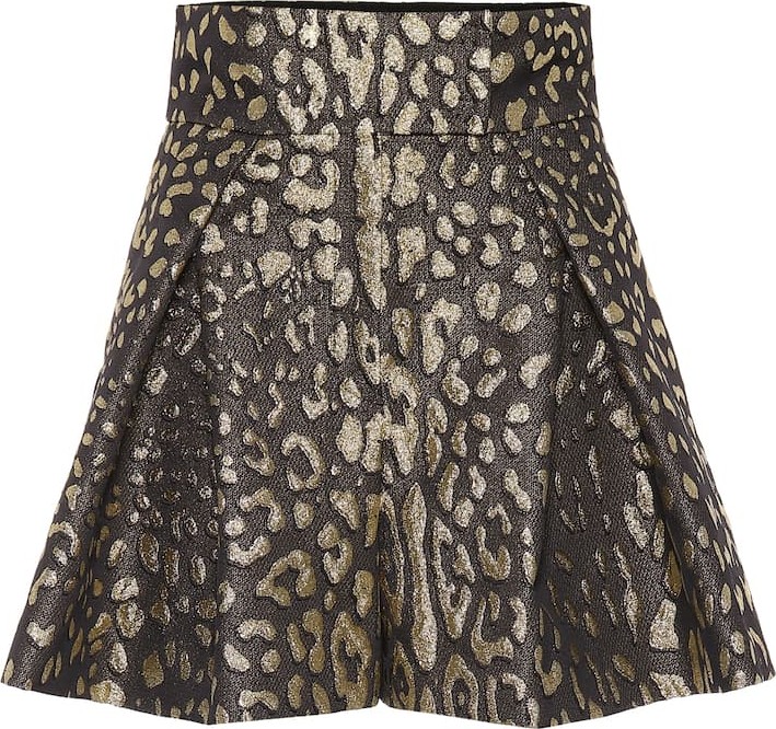 Dolce & Gabbana High-rise brocade shorts