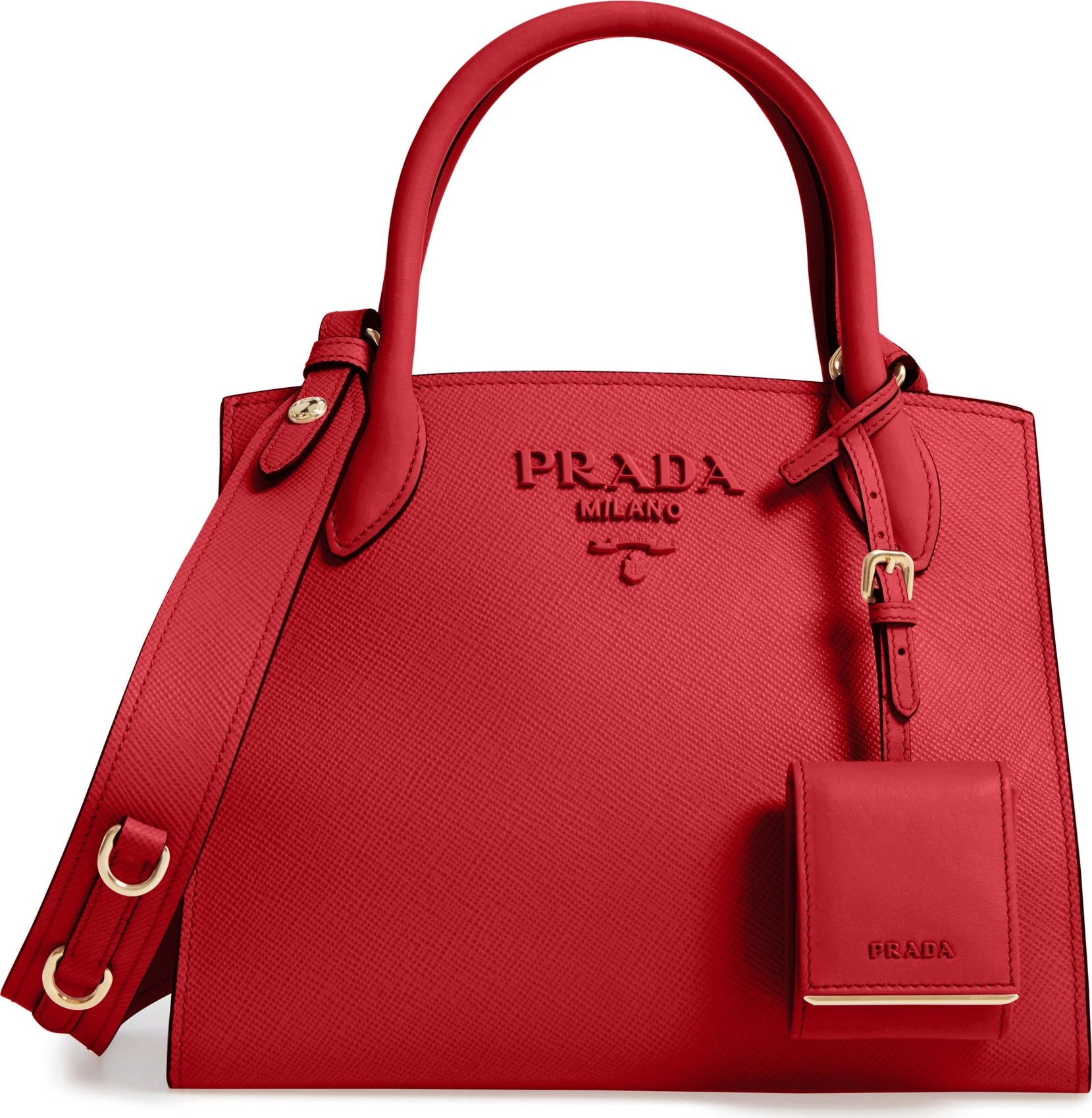 Prada Small Monochrome Saffiano Tote