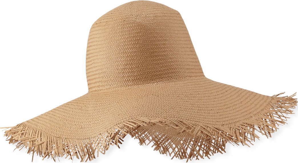 Loro Piana Brigitte Frayed Edge Sun Hat
