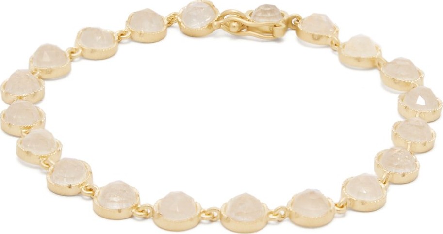 Irene Neuwirth Rainbow moonstone & 18kt gold bracelet