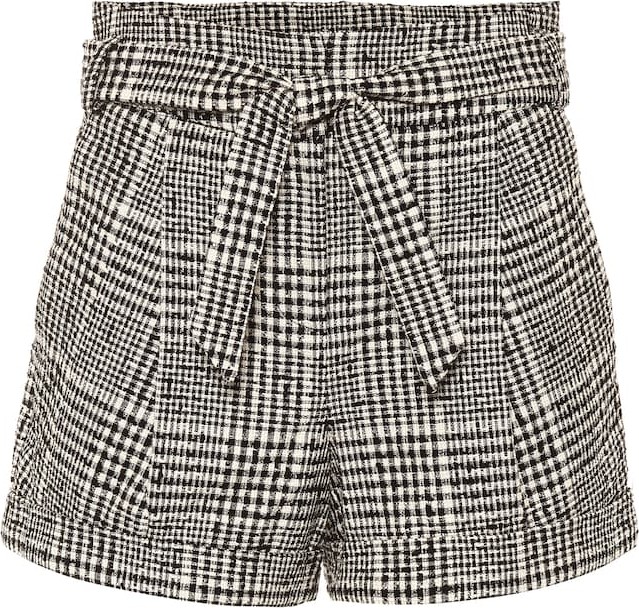 Veronica Beard Michel belted tweed shorts