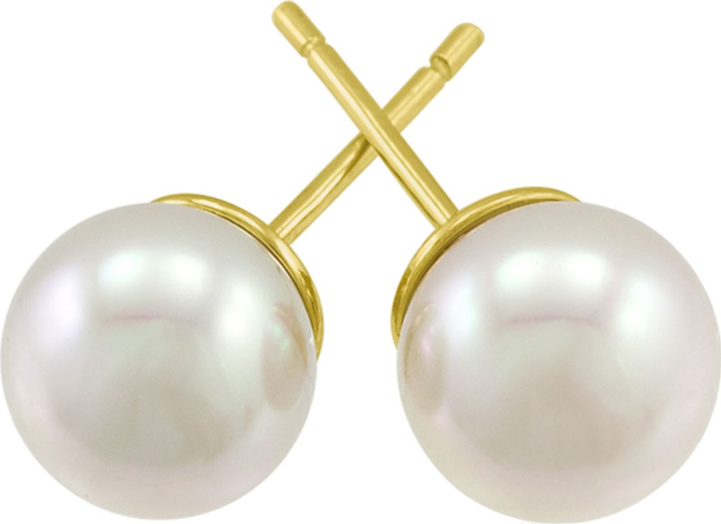 Majorica White Pearl Stud Earrings, 8mm