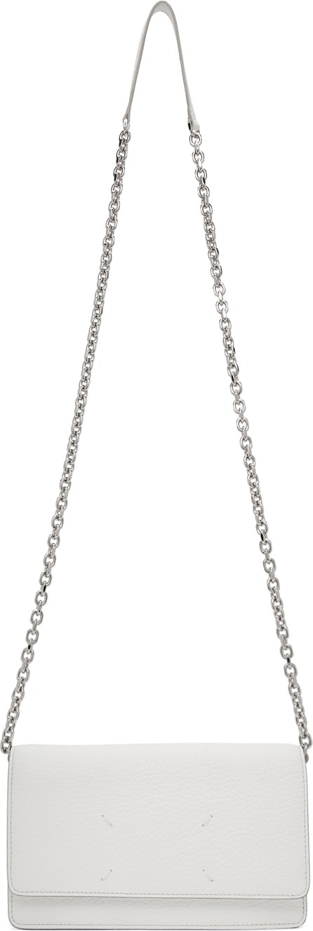 Maison Margiela White Stitch Shoulder Bag