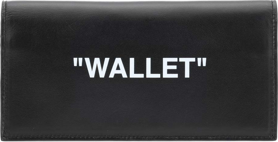 Off White Printed leather wallet
