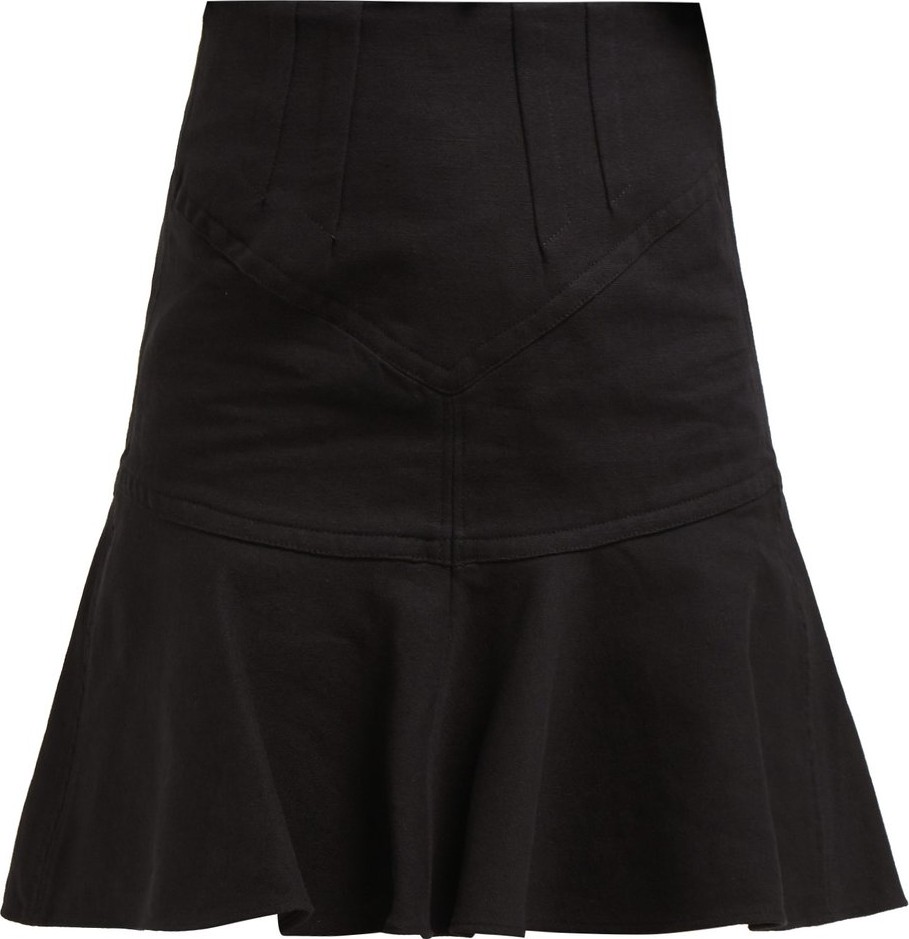 Isabel Marant Kelly flared cotton-blend mini skirt