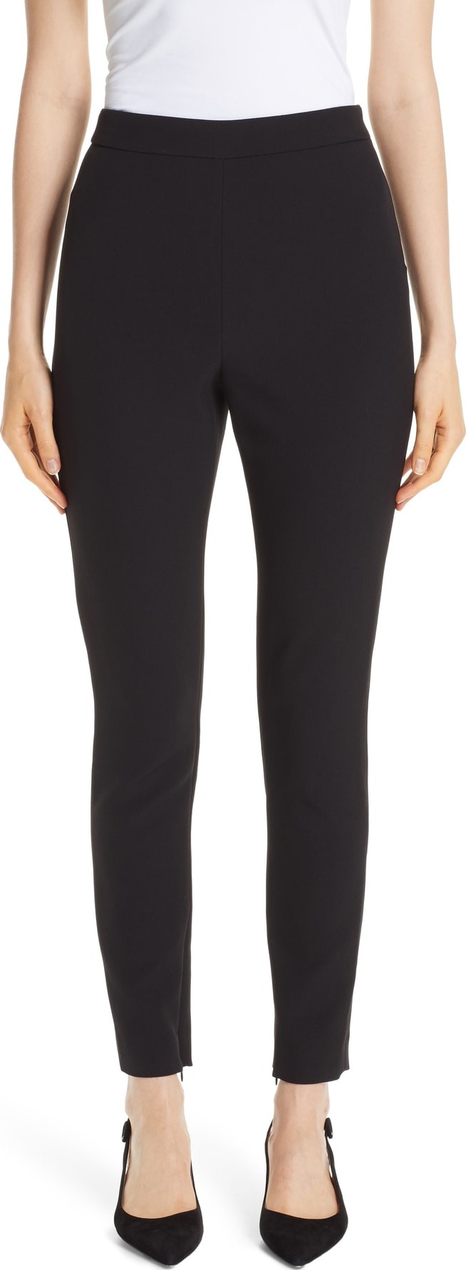 St. John Bella Double Weave Skinny Pants