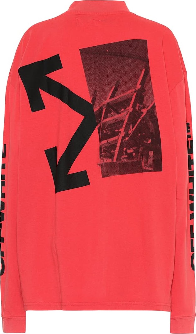 Off White Printed cotton top