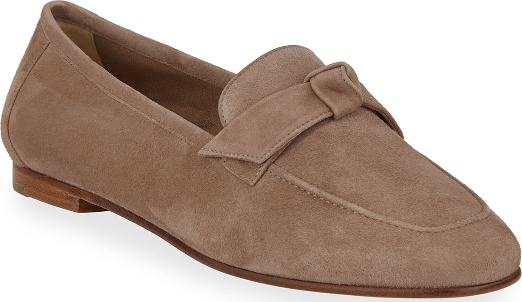 Alexandre Birman Becky Flat Suede Loafers