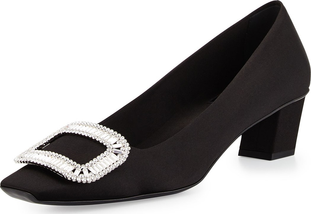 Roger Vivier Belle Vivier Pumps w/Swarovski® Crystal Buckle