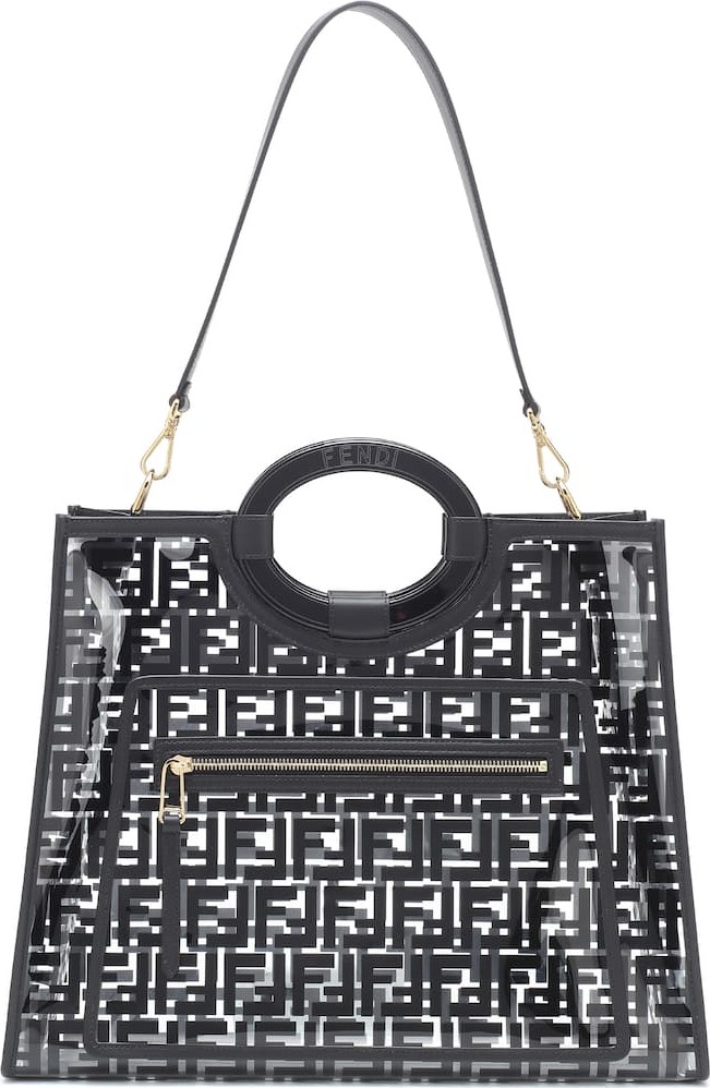 Fendi Runaway printed PU tote