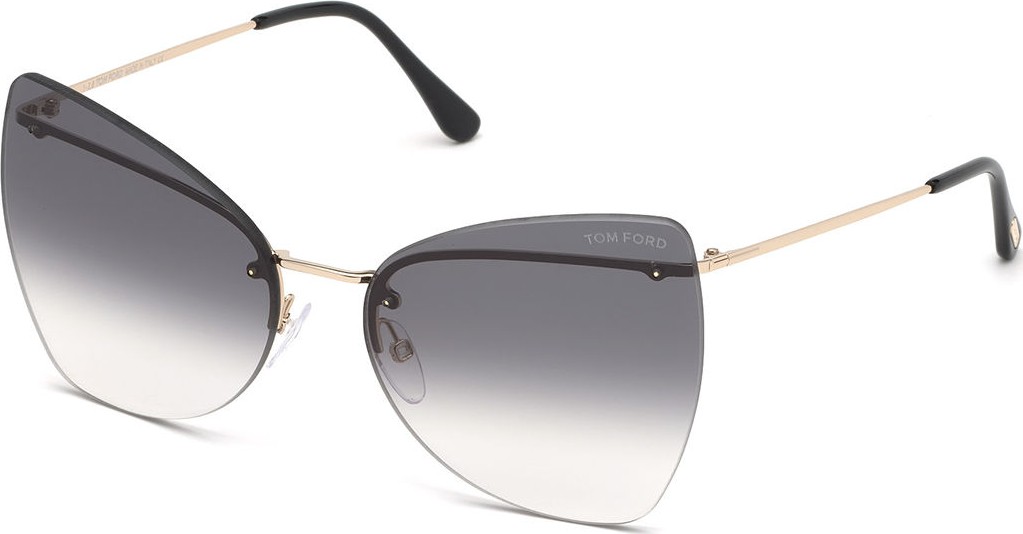 TOM FORD Presley Rimless Butterfly Sunglasses