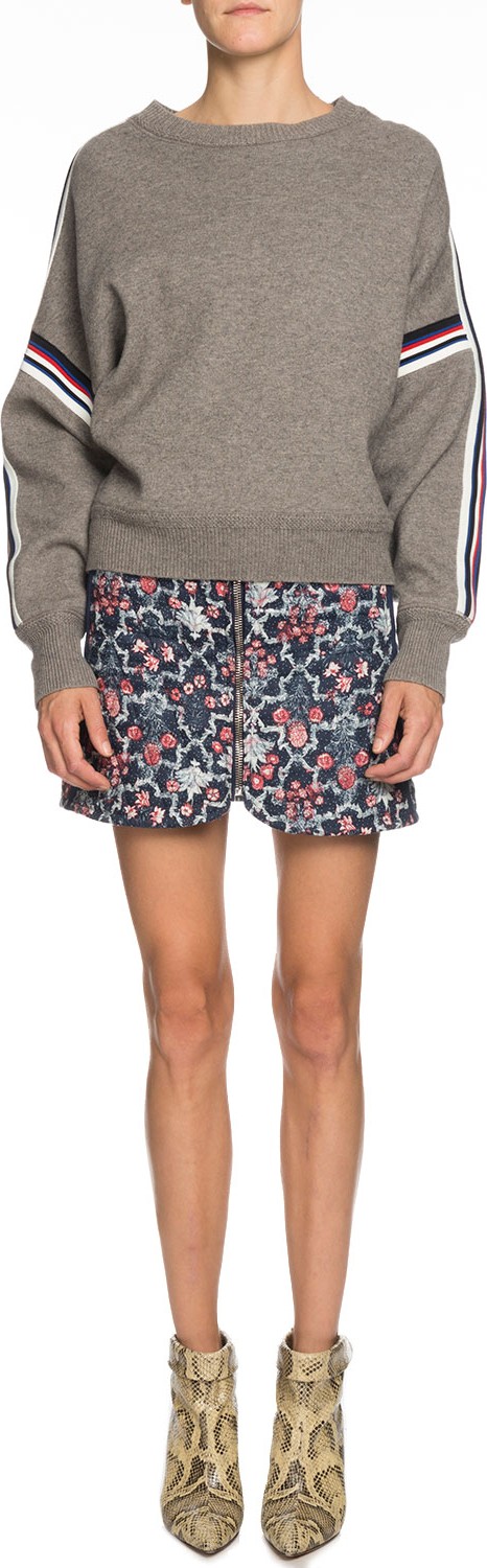 Isabel Marant Etoile Kaori Racer Stripe Crewneck Sweater