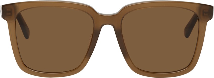Bottega Veneta Brown Square Sunglasses
