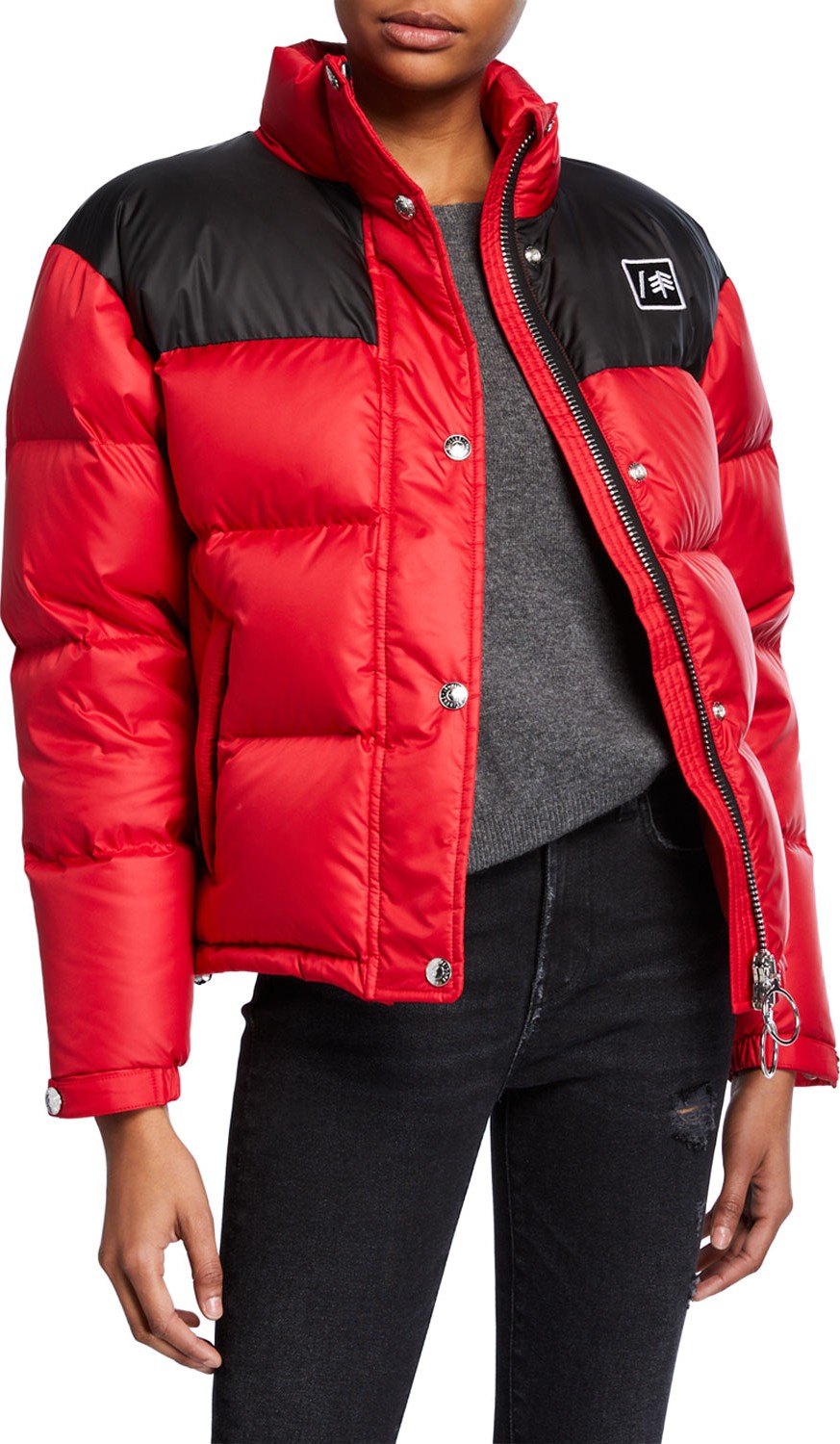 RE/DONE Cropped Down Puffer Jacket