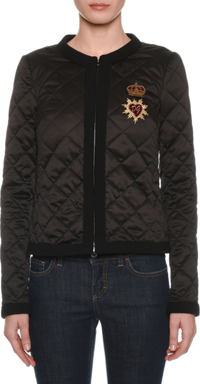 Dolce & Gabbana Zip-Front Quilted Jacket