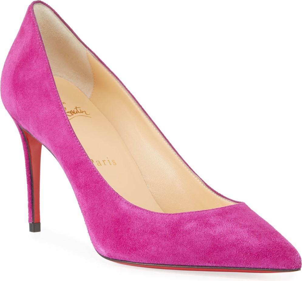 Christian Louboutin Kate Red Sole Suede Pumps