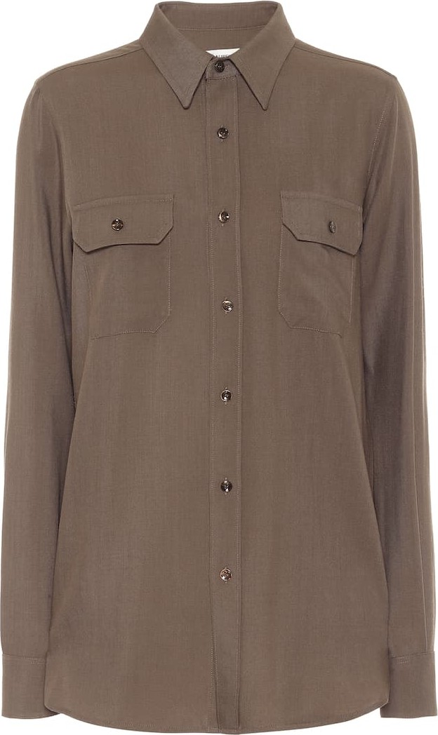 Saint Laurent Wool-twill shirt