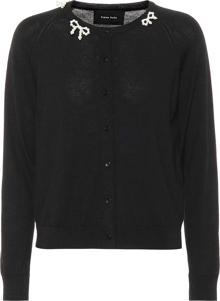 Simone Rocha Wool, silk and cashmere cardigan