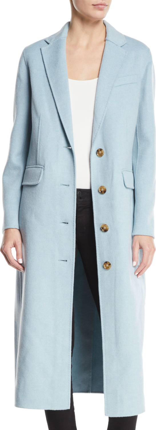 Elizabeth And James Russel Long Wool Pea Coat