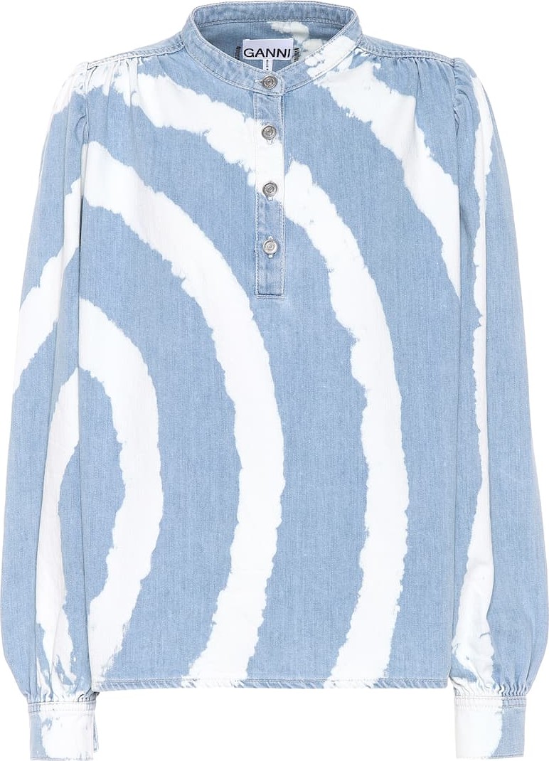 Ganni Soft cotton denim shirt