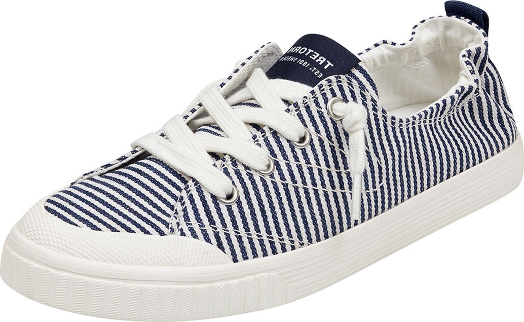 Tretorn Meg Metallic Striped Low-Top Sneakers