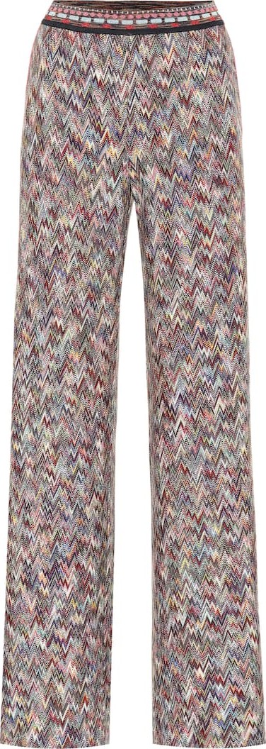 Missoni High-rise flared knit pants