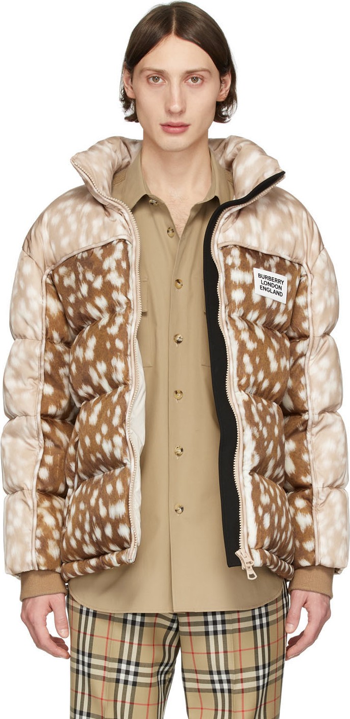 Burberry London England Beige Down ECONYL® Barwick Jacket