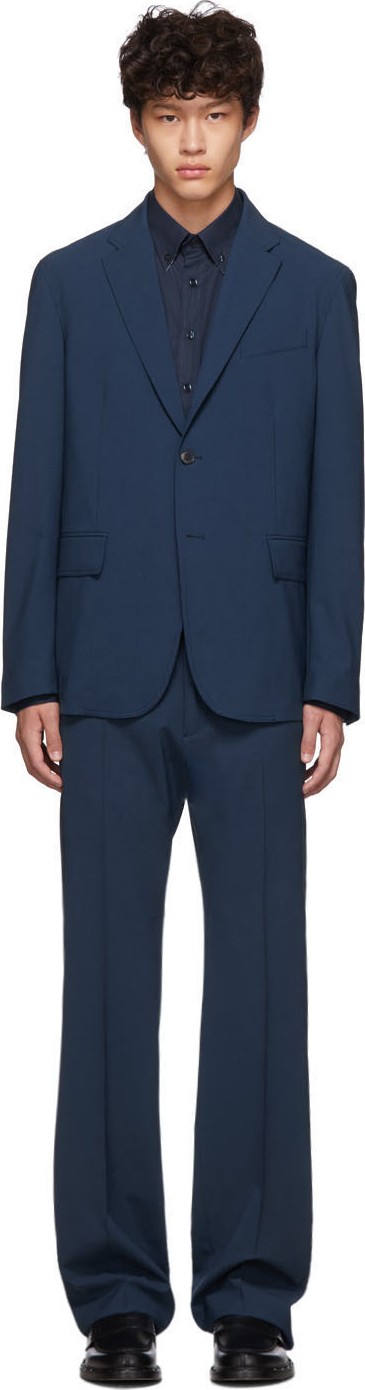 Valentino Blue Wool Suit